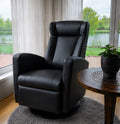 Queen Relex chair in leather with swing and footrest