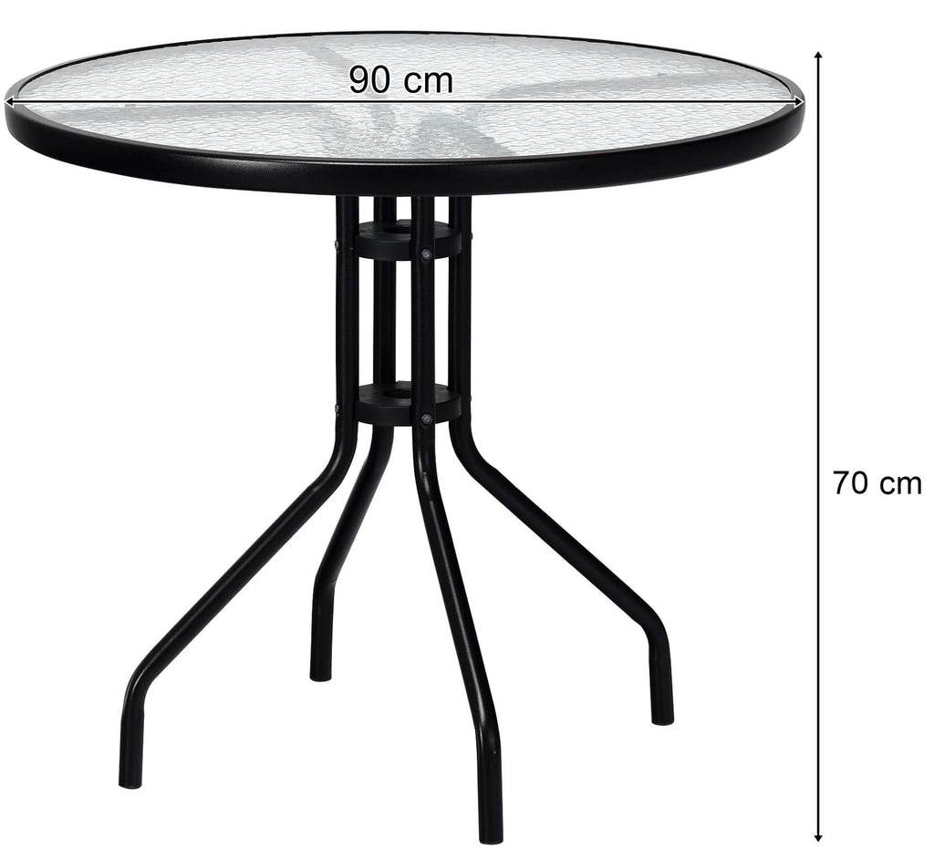 Outdoor/terasse table 90 cm