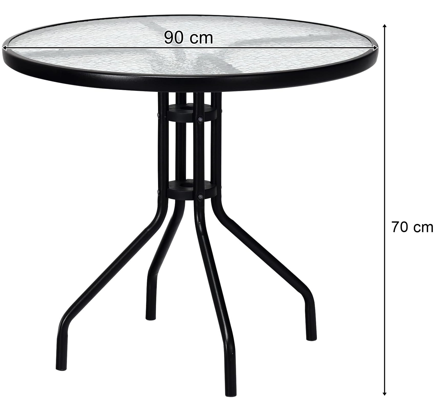 Outdoor/terasse table 90 cm