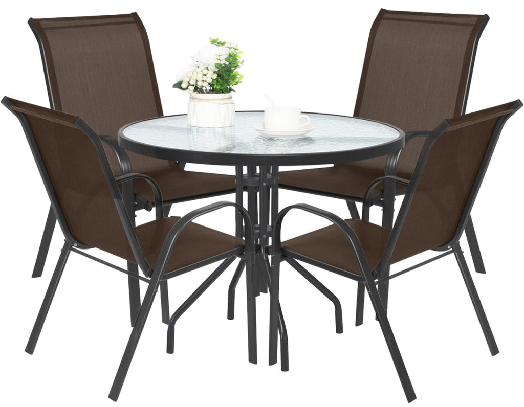 Modern outdoor dining set – perfect for terrace, garden or balcony.